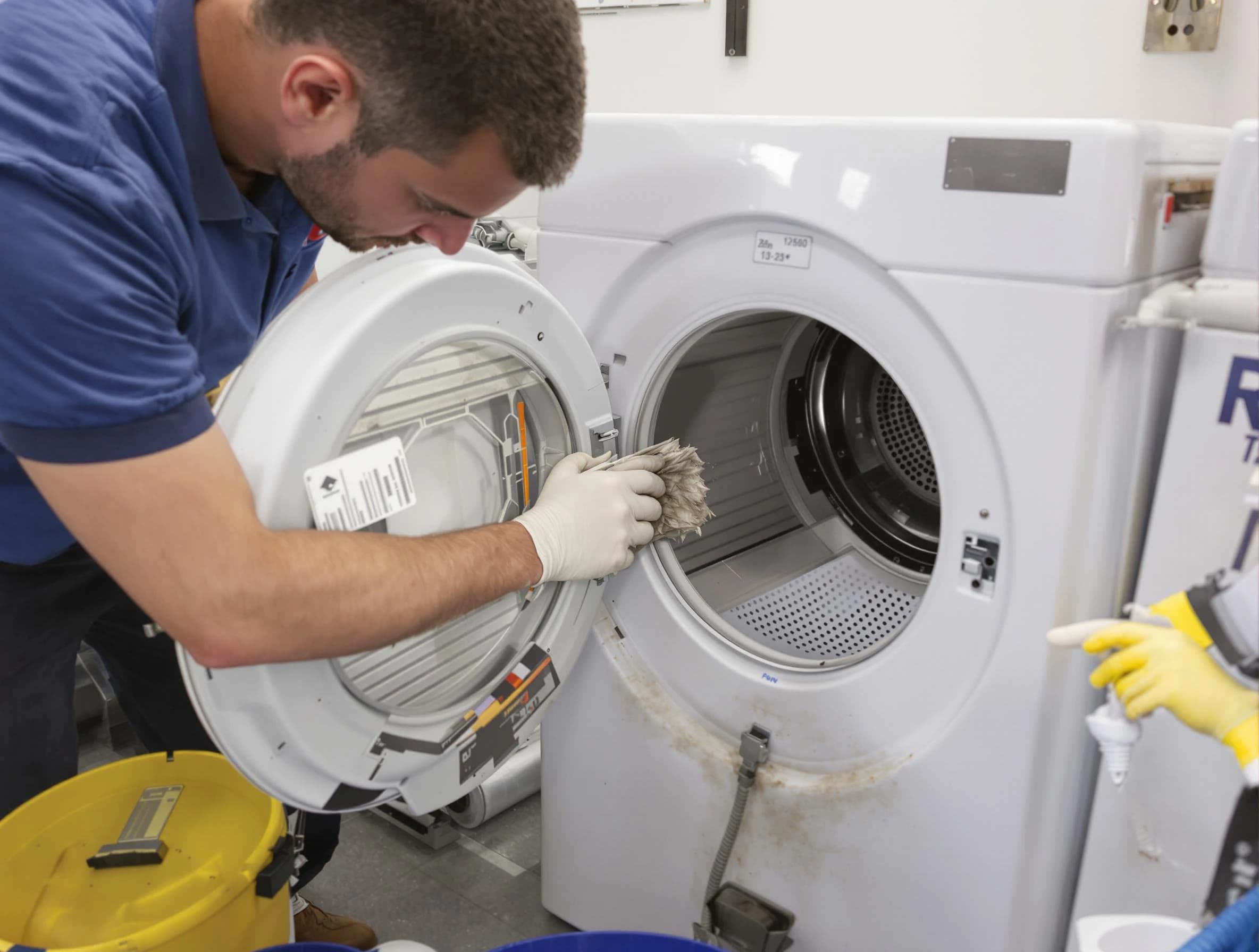 Irondale Dryer Vent Cleaning specialist performing detailed lint trap cleaning service in Irondale